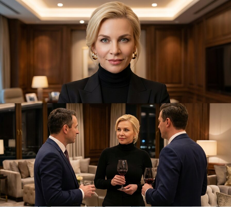 Julia Hermann von hinten bei einem exklusiven Networking-Event